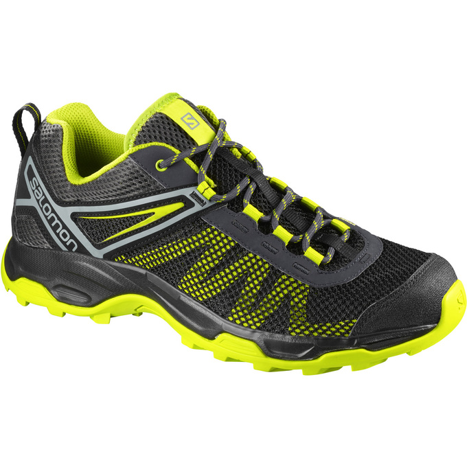 SALOMON X ULTRA MEHARI Philippines - Men's Running Shoes - Black Yellow | 582610-VEH